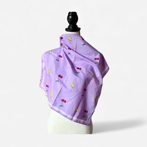 Perfect Marc Jacobs Lilac Scarf Cherry Print